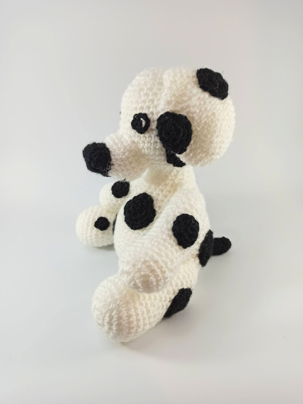 Crochet Dalmation soft toy, dog cuddly toy, stuffed animal, plush gift