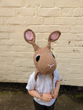 Crochet Hare rabbit hat, winter novelty hat, newborn, child, toddler, adult sizes