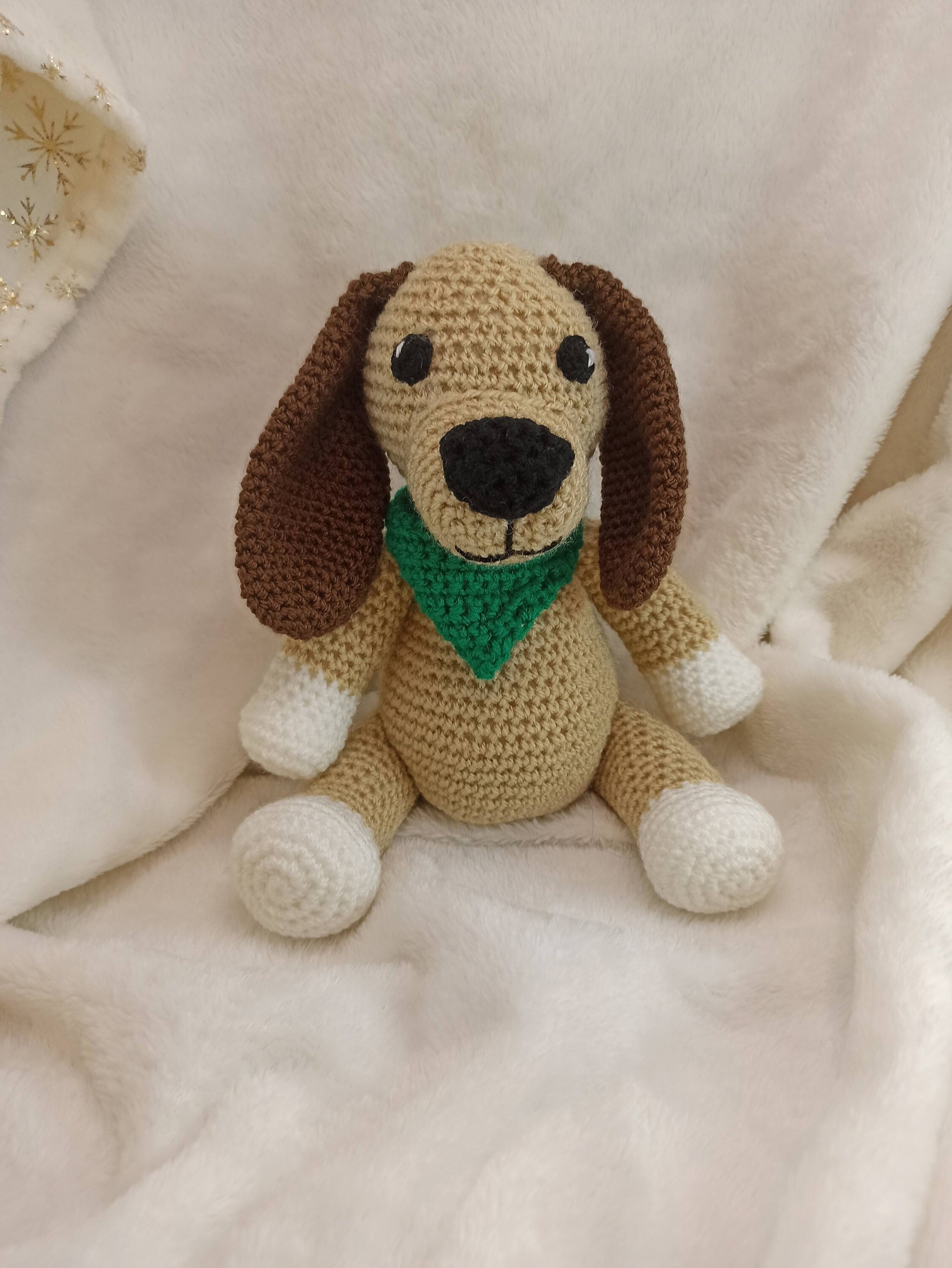 Crochet Dog Plush Toy: Handmade Stuffed Puppy Gift