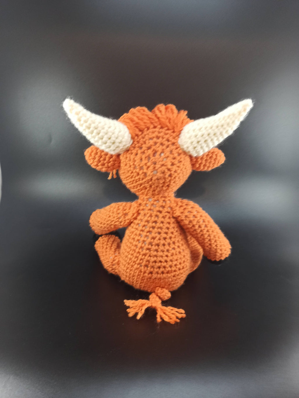 Cuddly toy highland cow, large crochet gift, scottish present,