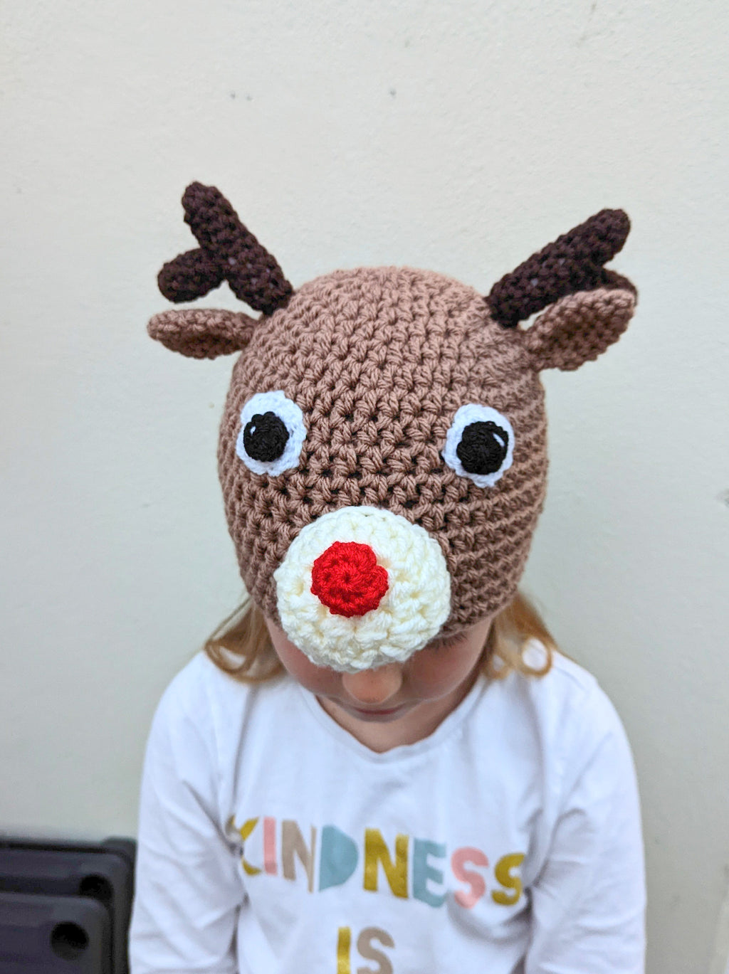 Crochet Reindeer Hat: Novelty Winter Festive Hat