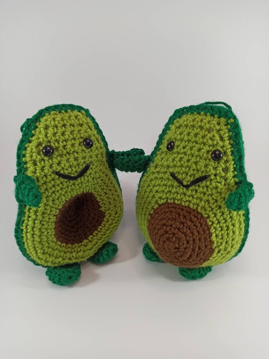 Cuddling avocados soft toy, cuddly plush gift stuffed stuffies plushies food game