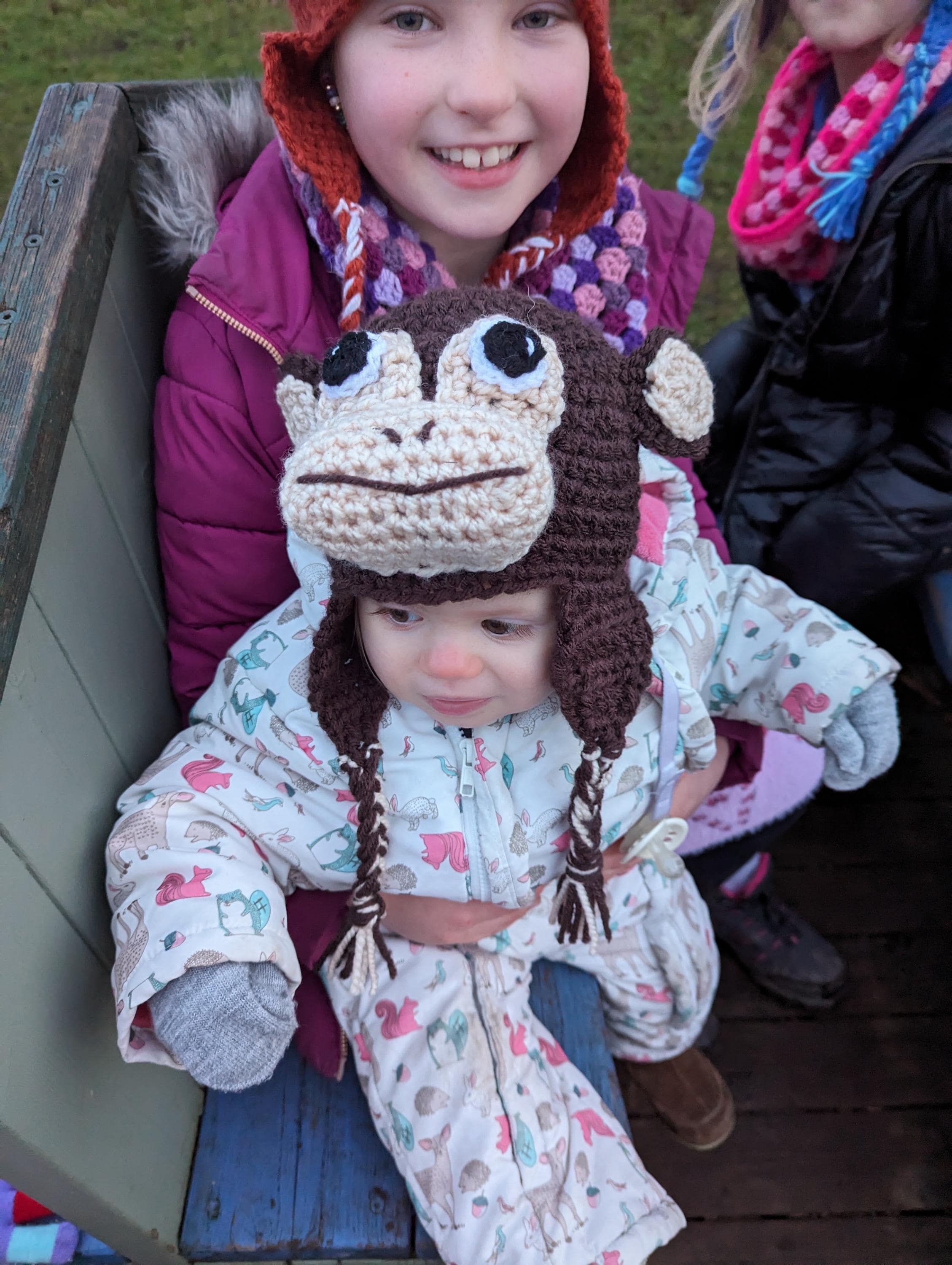 Crochet Monkey Hat: Novelty Winter Hat, Toddler to Adult