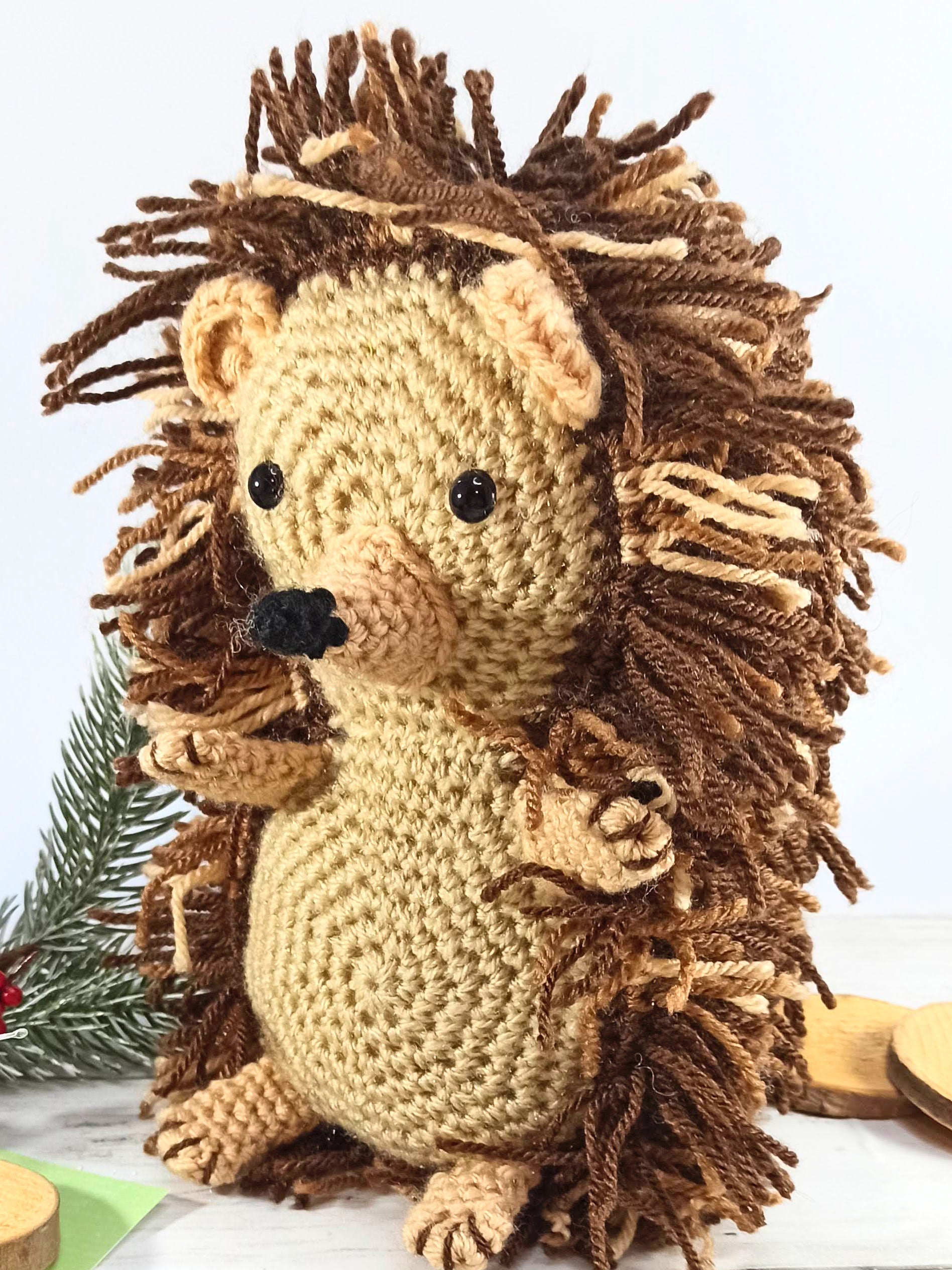 Crochet Hedgehog Plush: Handmade Woodland Animal Toy