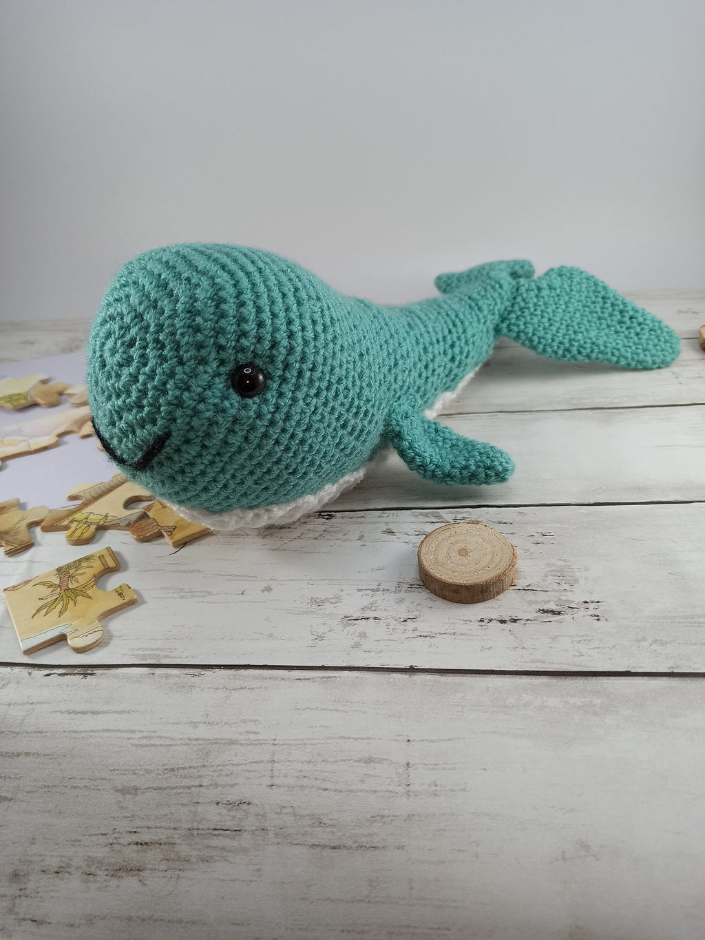 Crochet Whale Plush Toy: Handmade Cuddly Sea Creature