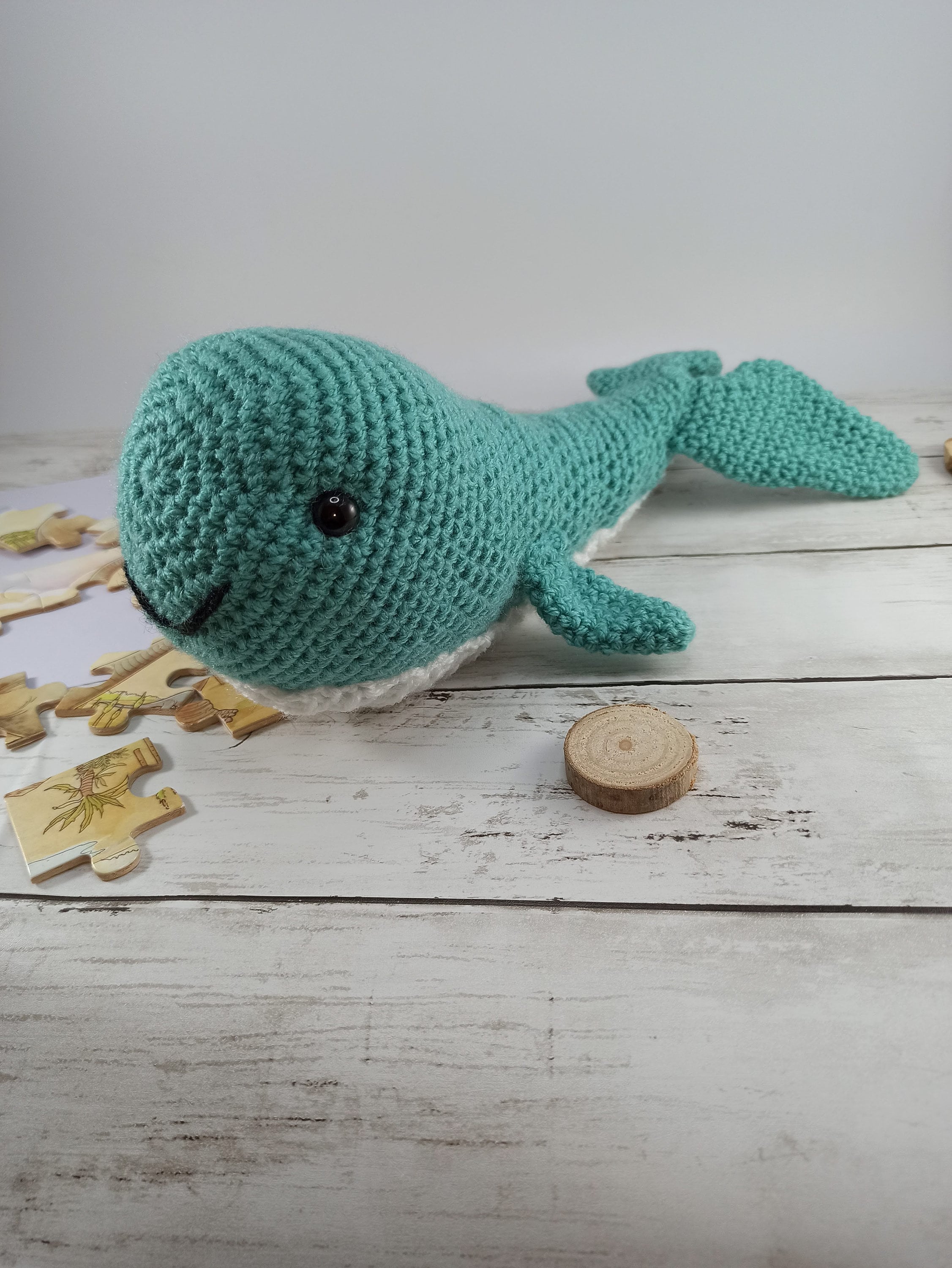 Crochet Whale Plush Toy: Handmade Cuddly Sea Creature