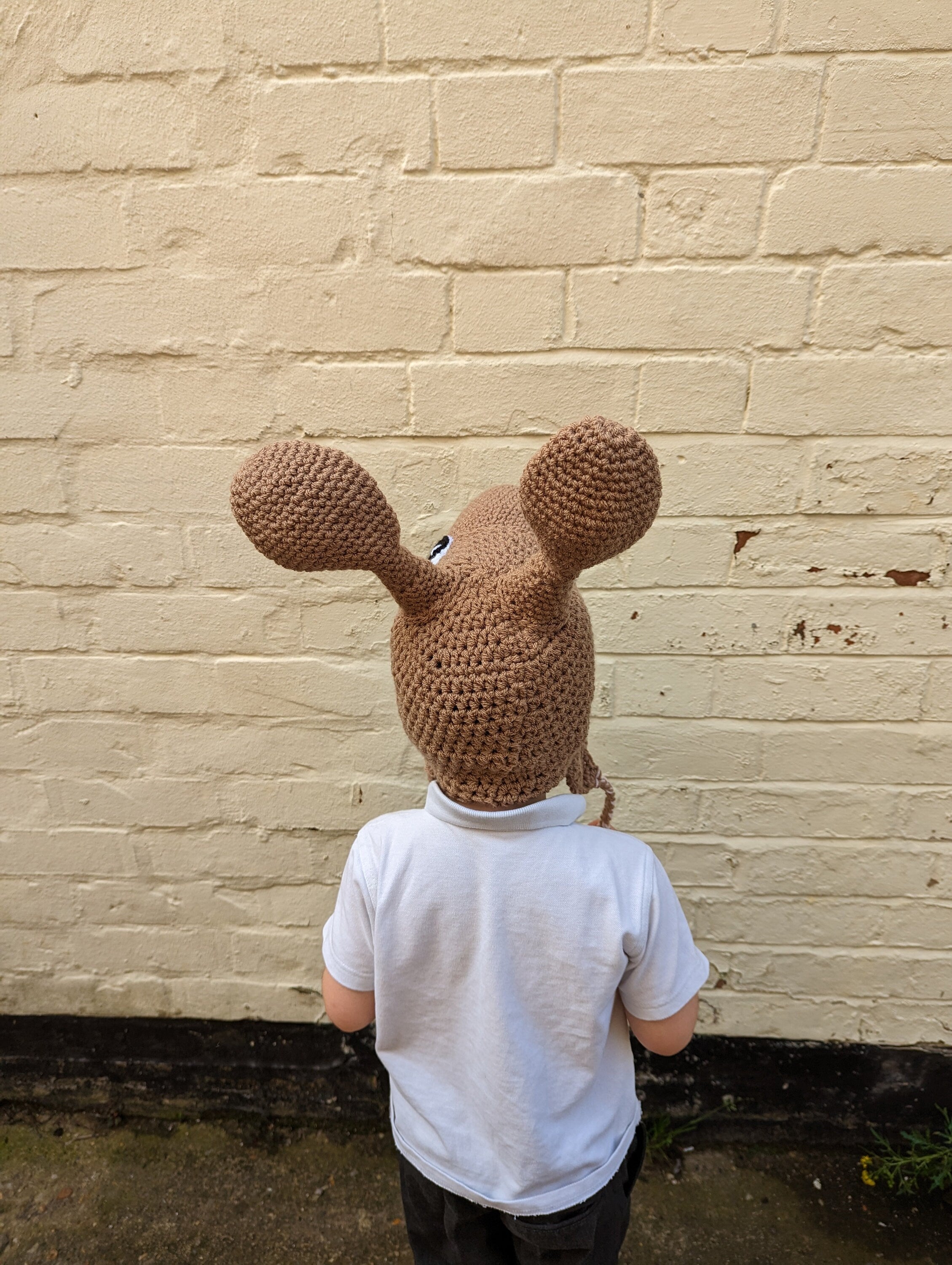 Crochet Hare rabbit hat, winter novelty hat, newborn, child, toddler, adult sizes
