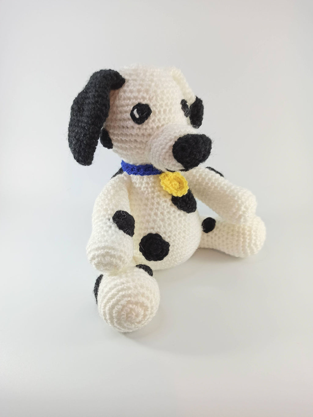 Crochet Dalmation soft toy, dog cuddly toy, stuffed animal, plush gift