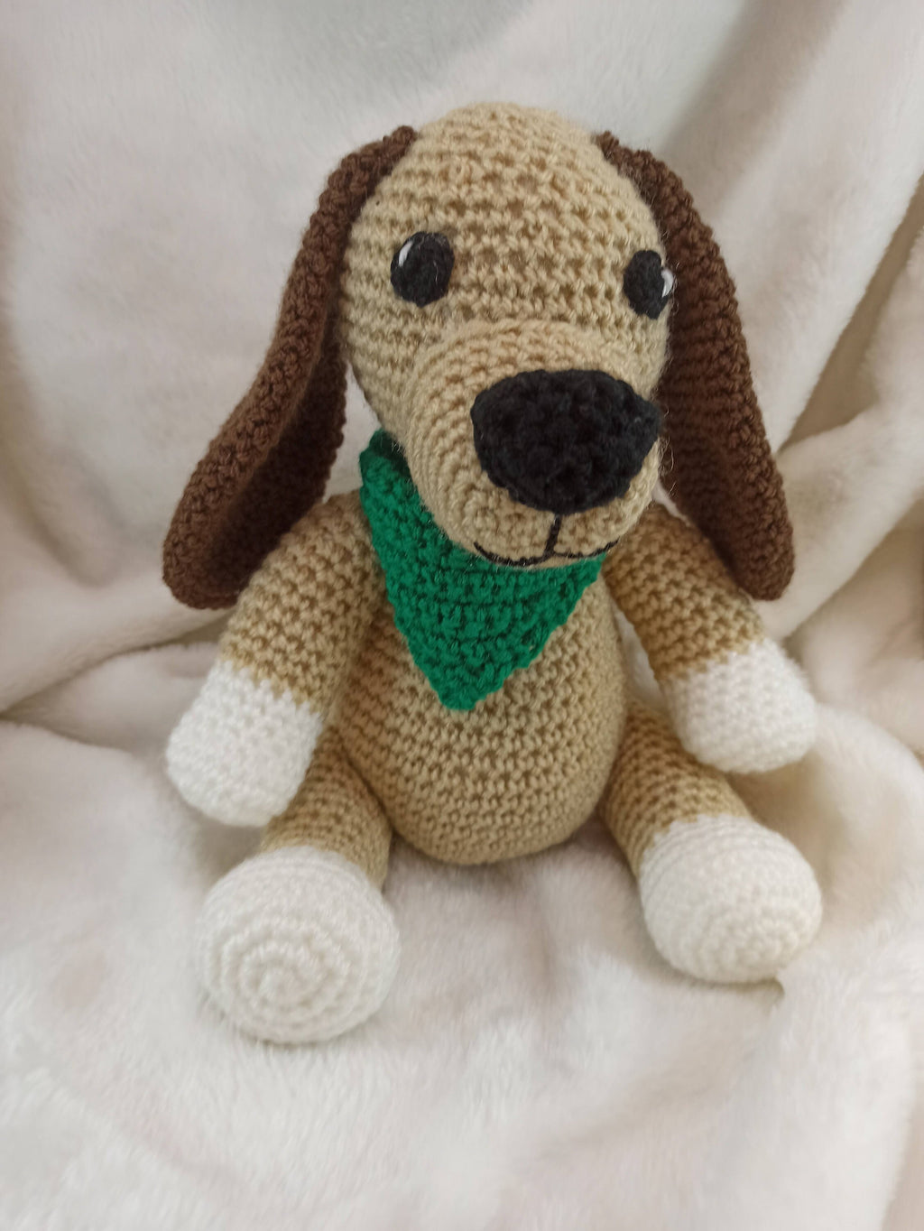 Crochet Dog Plush Toy: Handmade Stuffed Puppy Gift