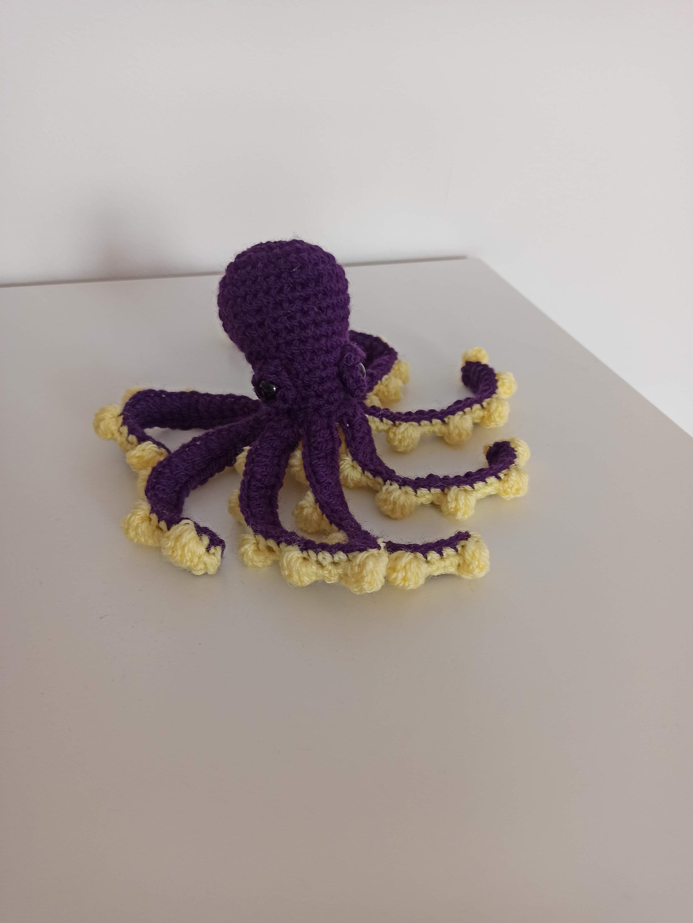 Pieuvre - patron de crochet terminologie britannique, terminologie américaine