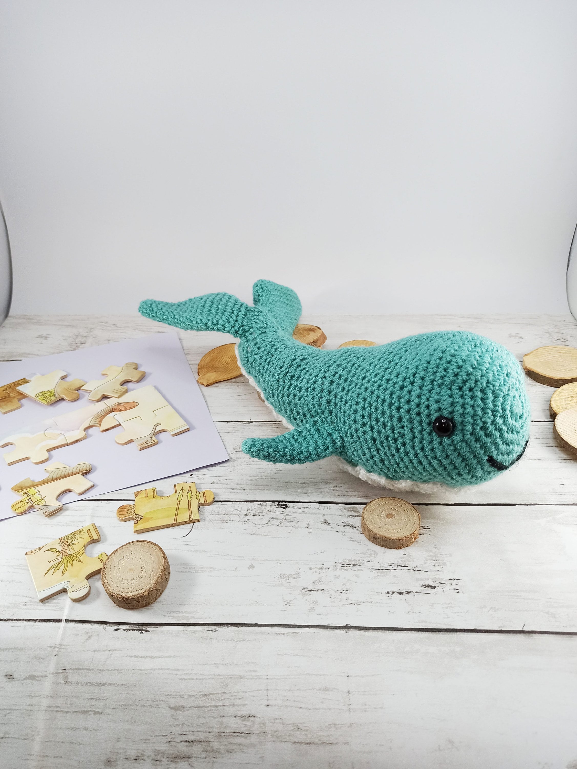 Crochet Whale Plush Toy: Handmade Cuddly Sea Creature