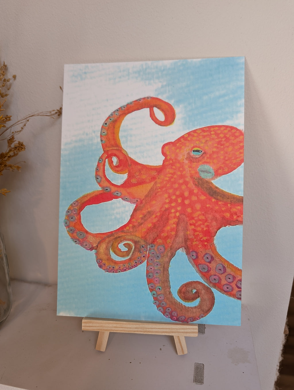 A5 octopus art print