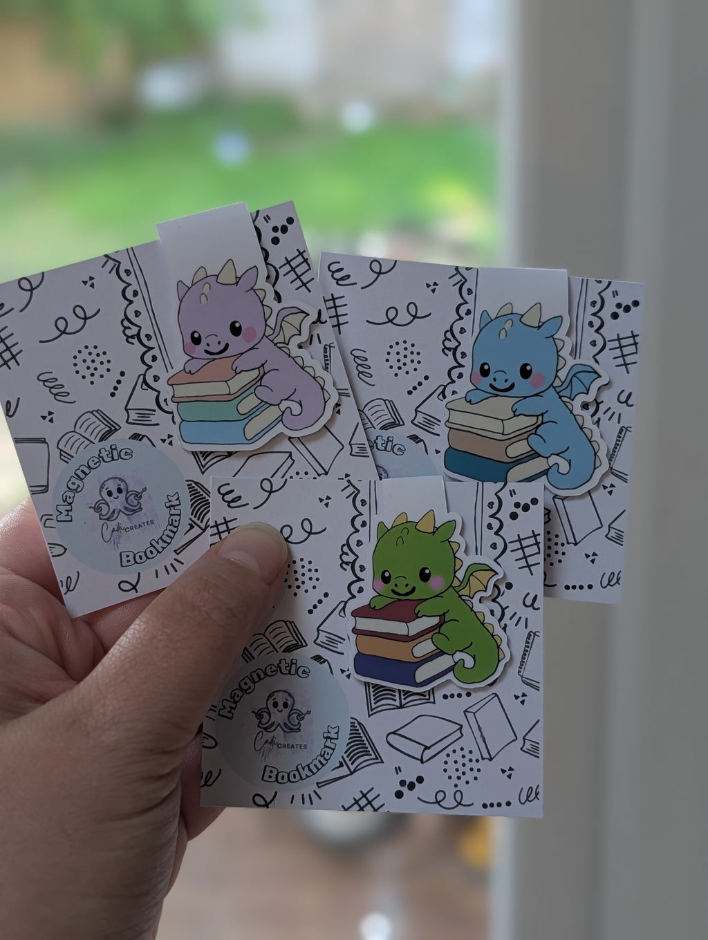Book Dragon magnetic bookmark