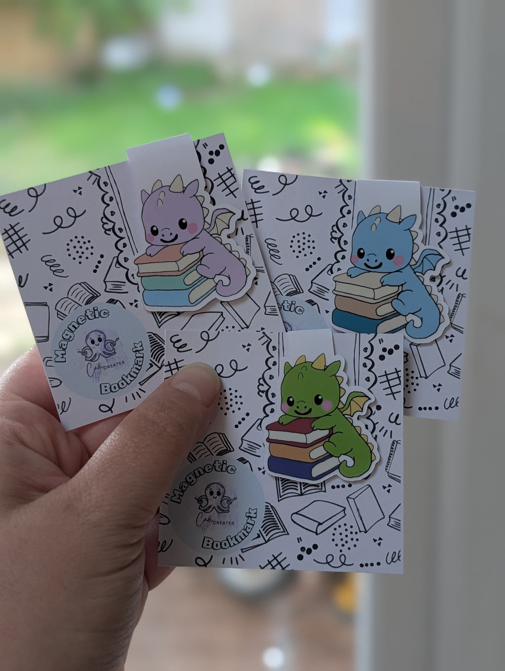 Book Dragon magnetic bookmark
