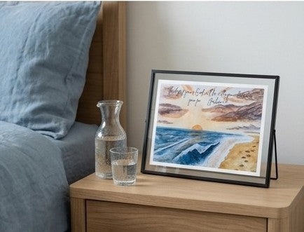 Watercolour Christian art print A5