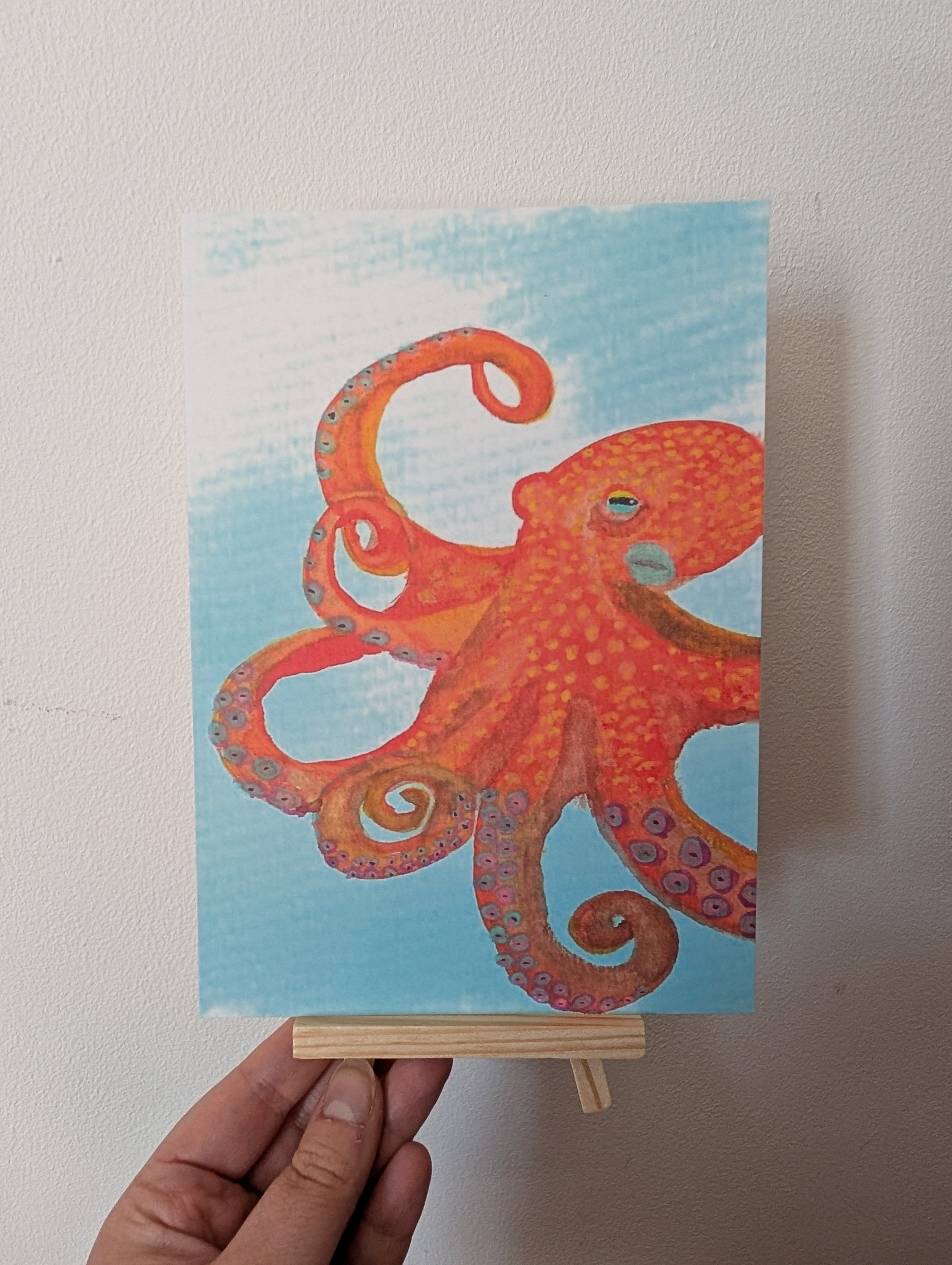 A5 octopus art print