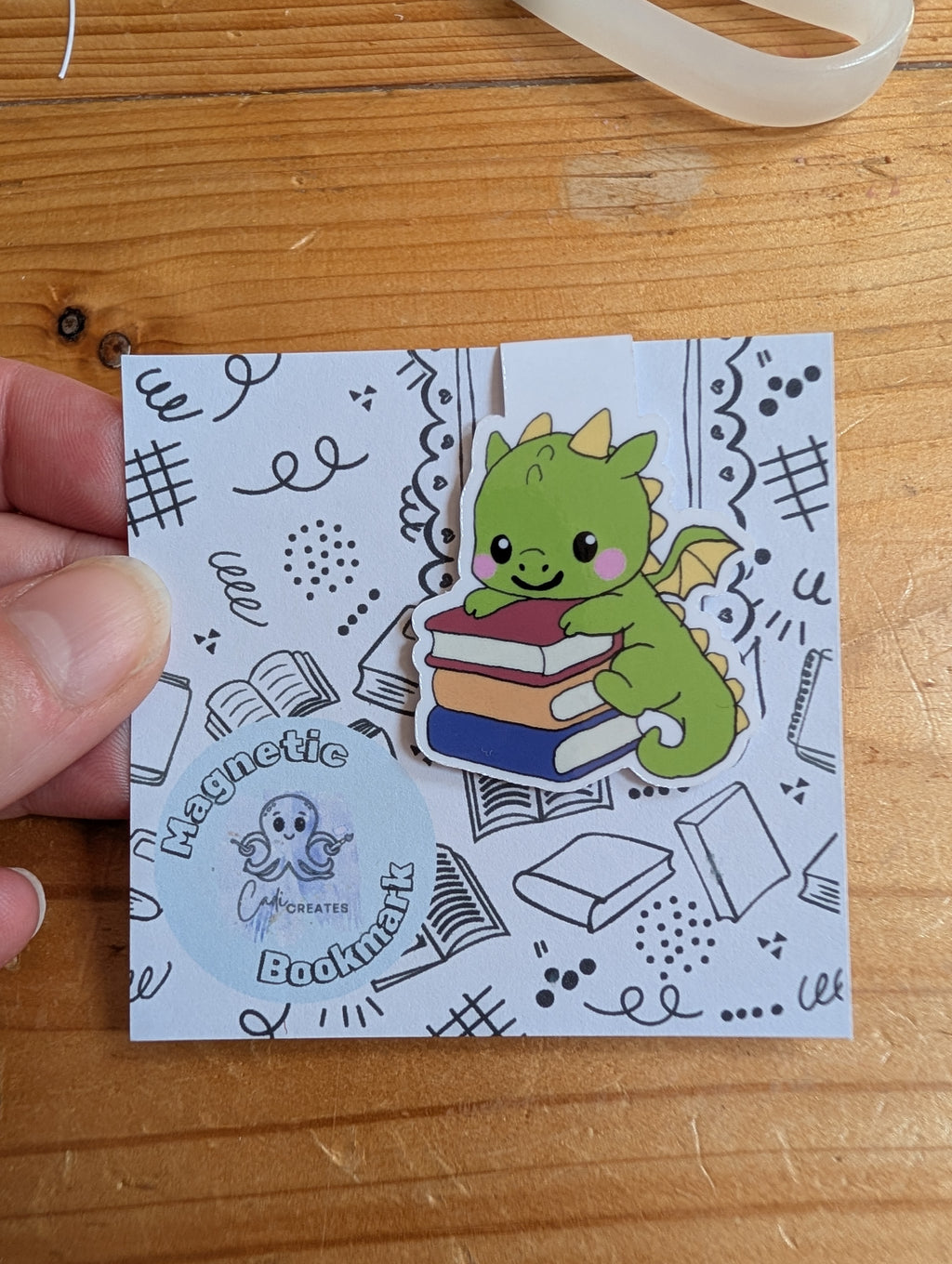 Book Dragon magnetic bookmark